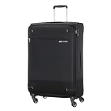 Samsonite Base Boost - Spinner L Erweiterbar Koffer, 78 cm, 105/112.5 L, Schwarz (Black)