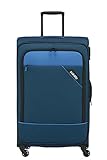 paklite Reisekoffer 4 Rollen, Weichschalen Rollkoffer groß, erweiterbar, DERBY, Stilvoller Trolley mit Dehnfalte, TSA Schloss, 77 cm, 102 - 115 Liter